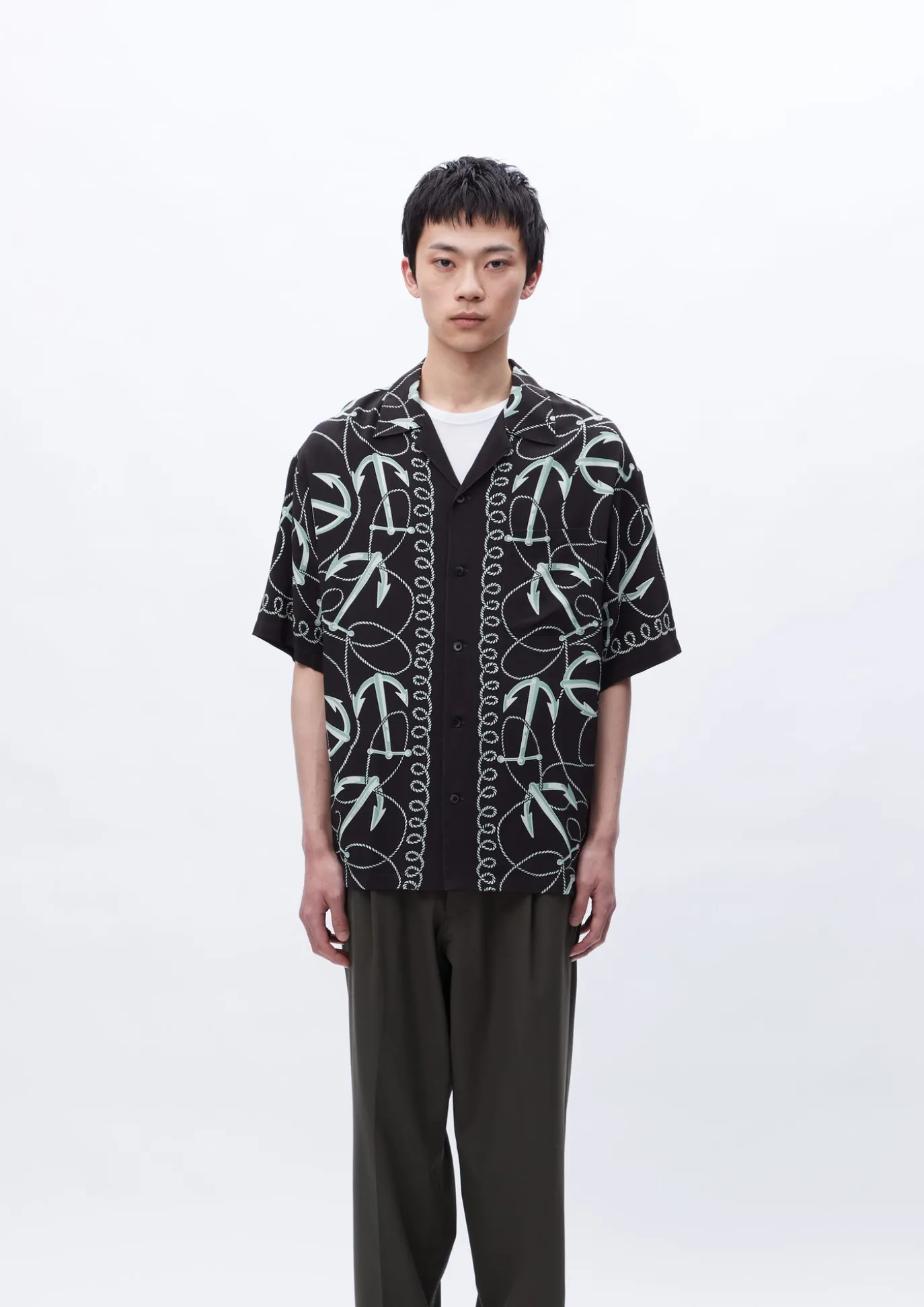 Anchor Hawaiian Shirt Ss