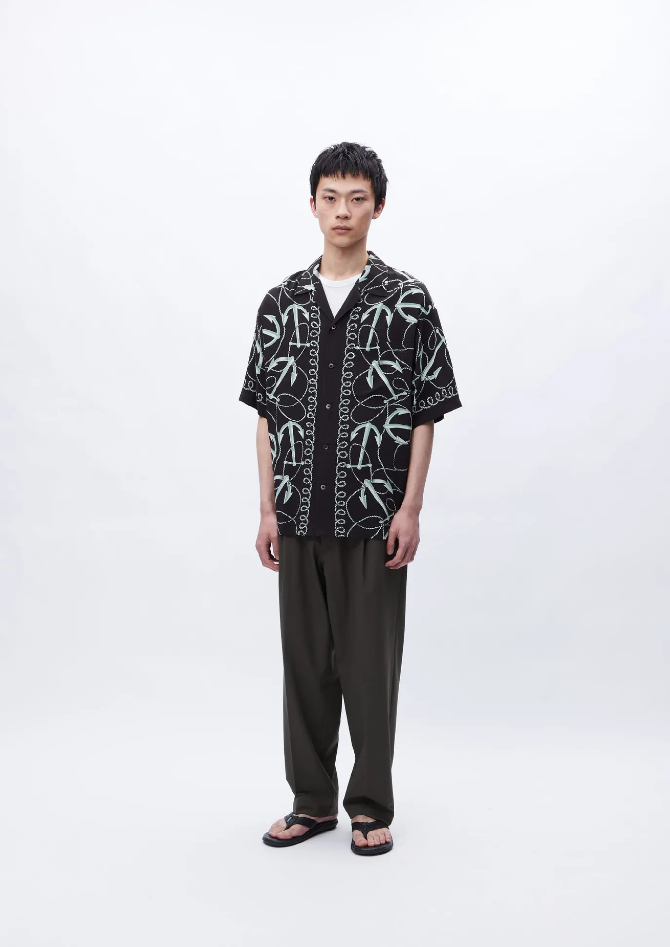 Anchor Hawaiian Shirt Ss