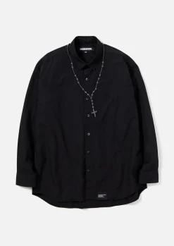 Cross Embroidery Shirt Ls