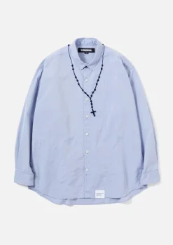 Cross Embroidery Shirt Ls