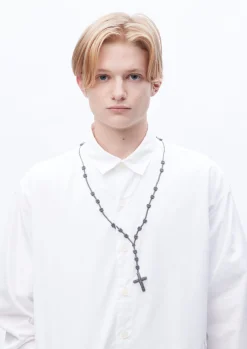 Cross Embroidery Shirt Ls