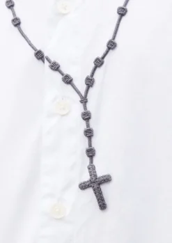 Cross Embroidery Shirt Ls