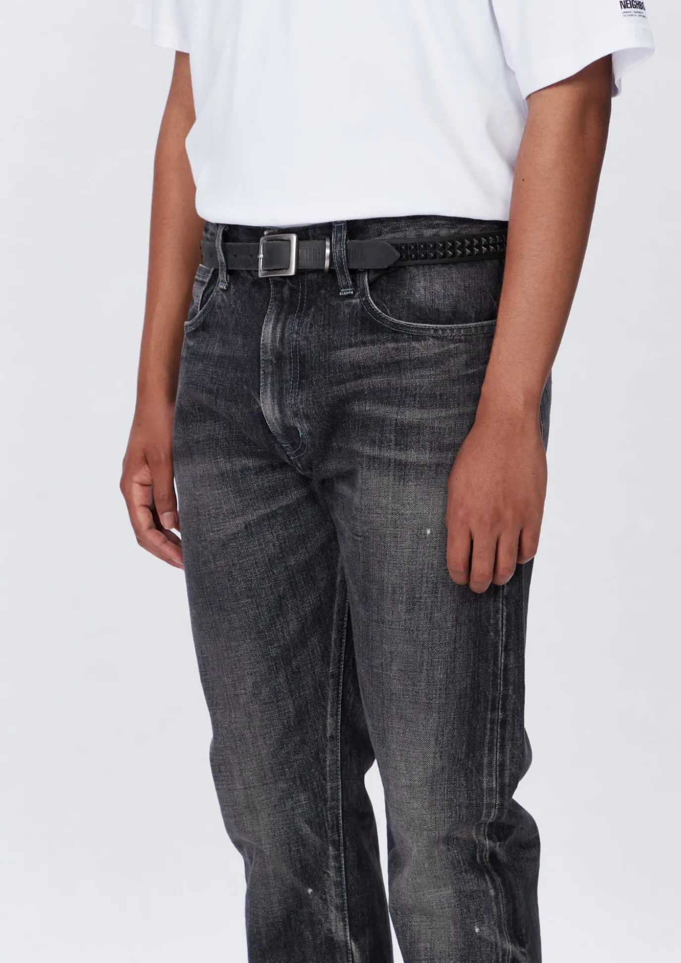 Double Studs Belt . Cl