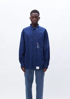 Drip Embroidery Shirt Ls