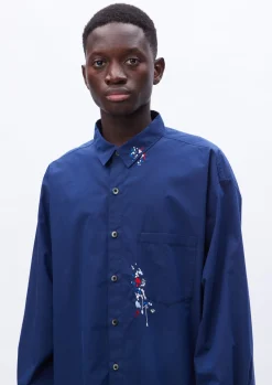 Drip Embroidery Shirt Ls