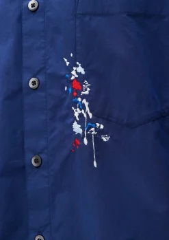 Drip Embroidery Shirt Ls