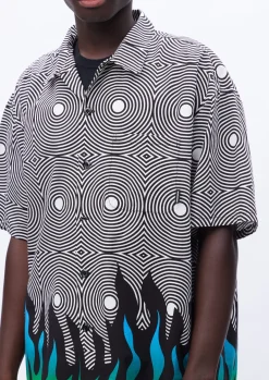 Nh X Dsc . Flamepattern Shirt Ss