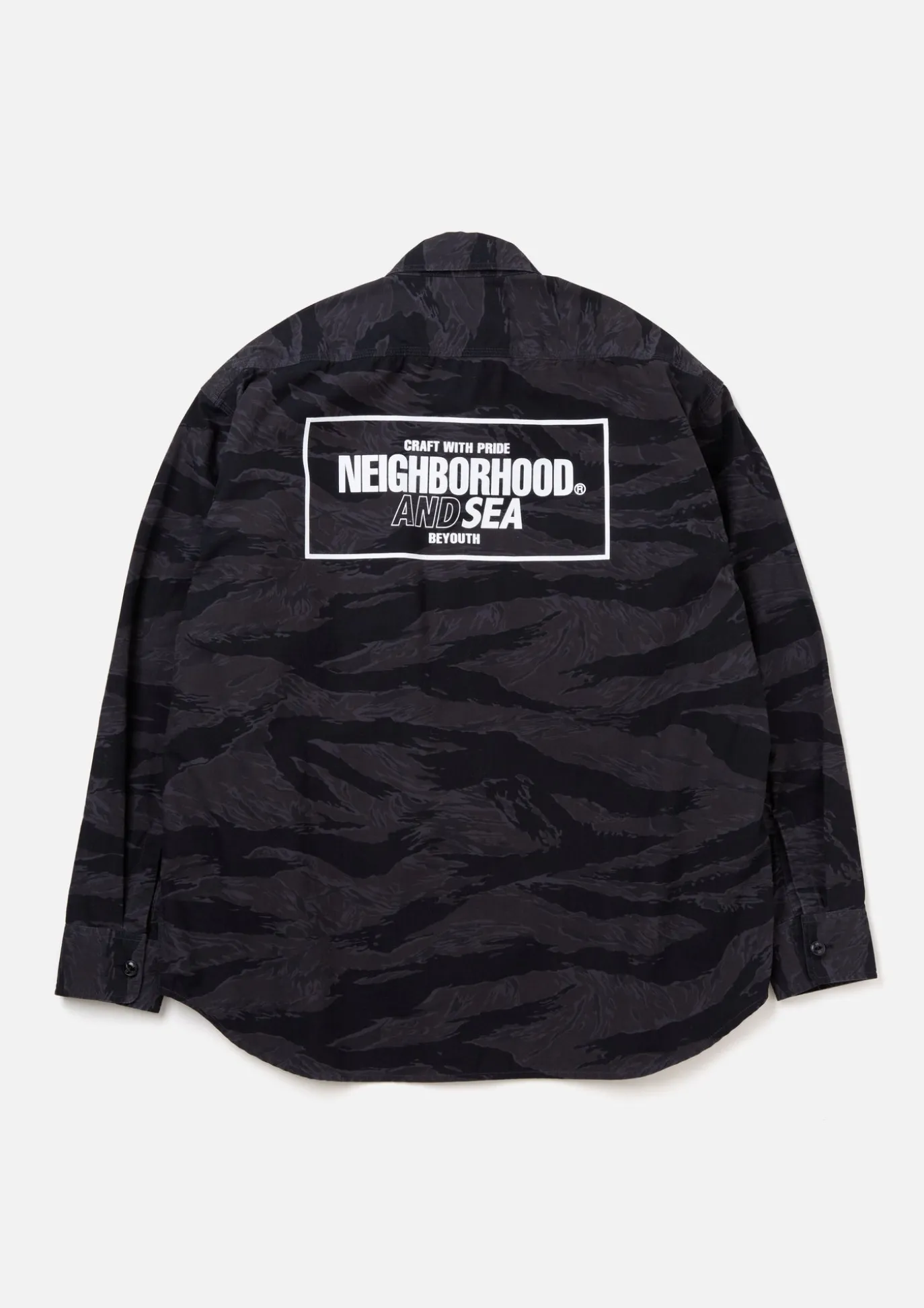 Nh X Wind And Sea . Camouflage Officer Shirt Ls