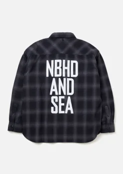 Nh X Wind And Sea . Ombre Check Shirt Ls