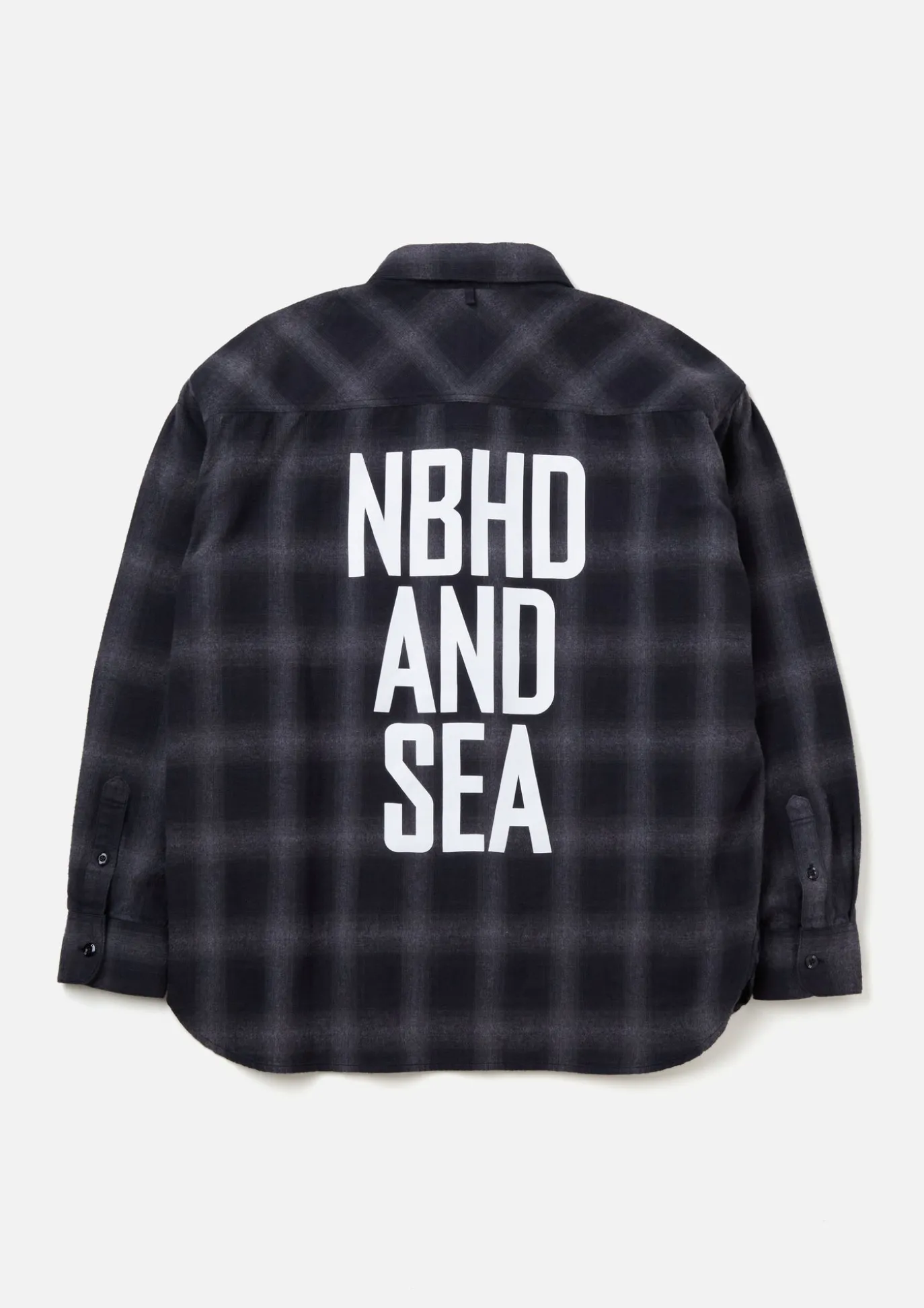Nh X Wind And Sea . Ombre Check Shirt Ls