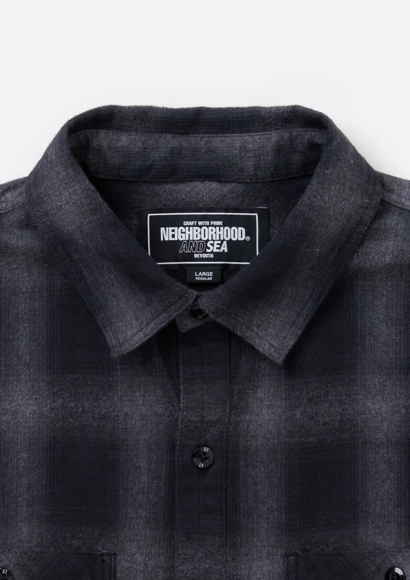 Nh X Wind And Sea . Ombre Check Shirt Ls