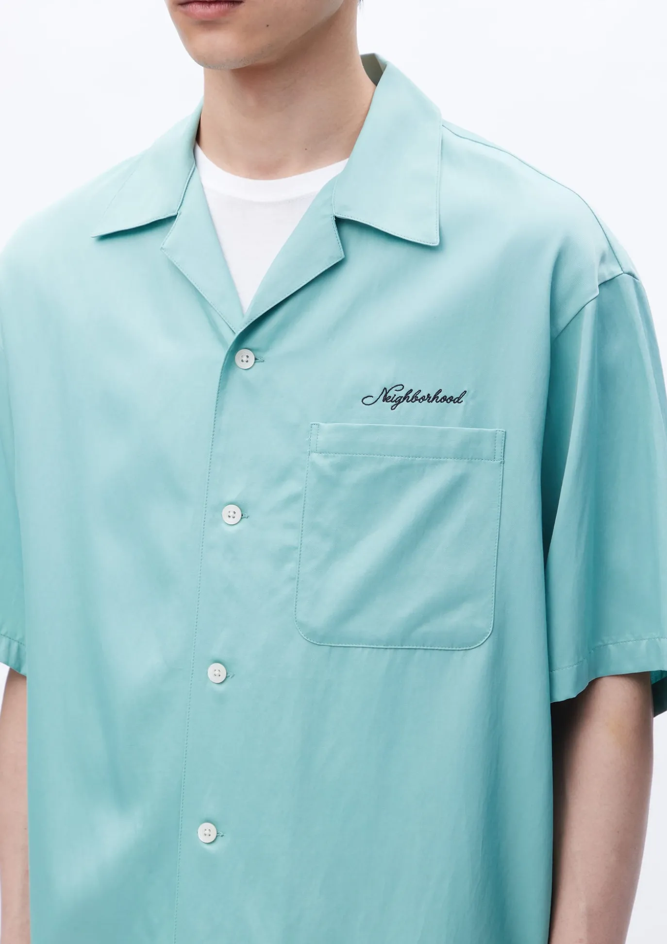 Solid-Color Hawaiian Shirt Ss