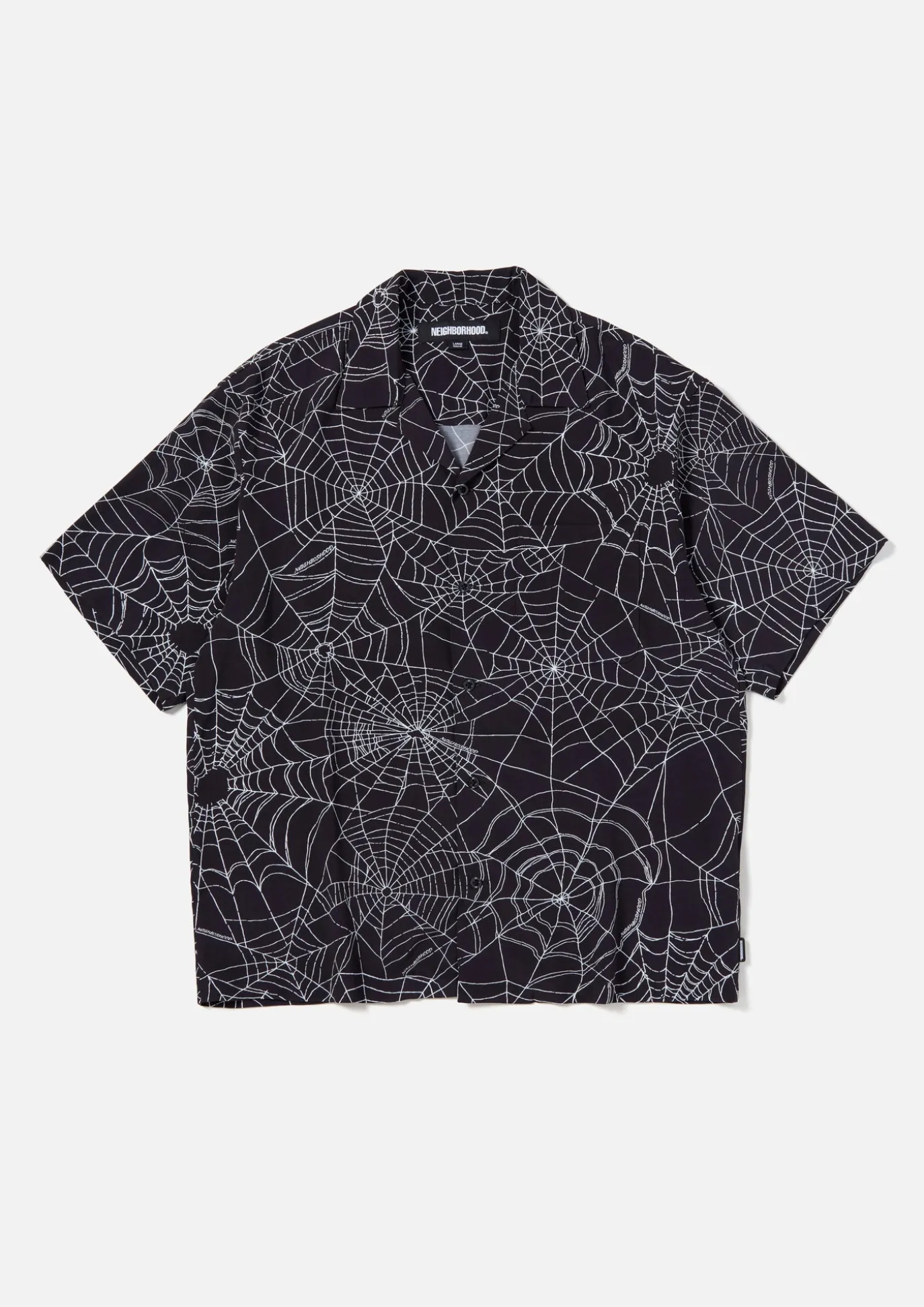 Spiderweb Hawaiian Shirt Ss