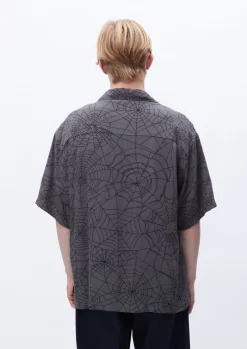 Spiderweb Hawaiian Shirt Ss