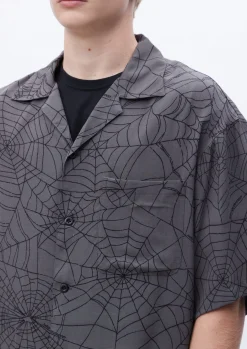 Spiderweb Hawaiian Shirt Ss