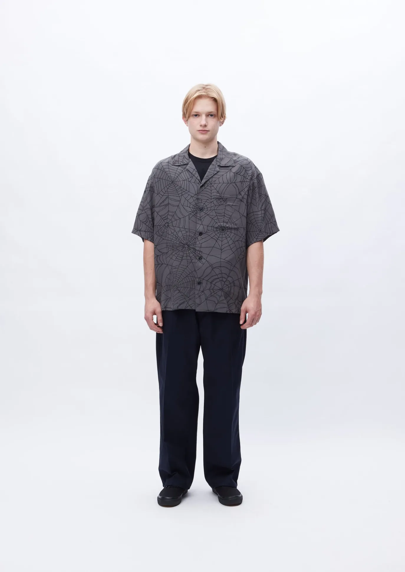 Spiderweb Hawaiian Shirt Ss